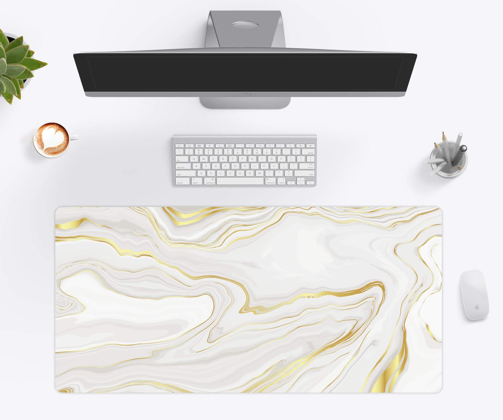 Gold discount desk mat